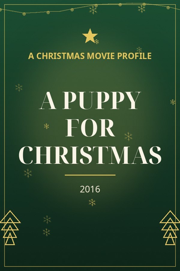 A Puppy for Christmas — designed title card art