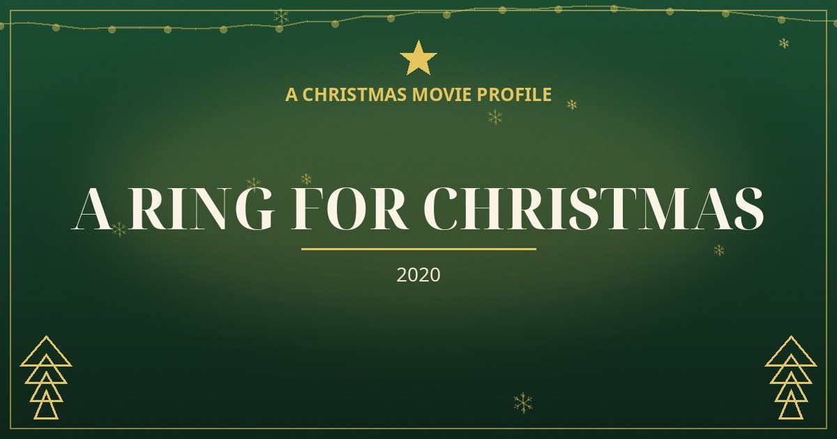 A Ring for Christmas — original designed title card art