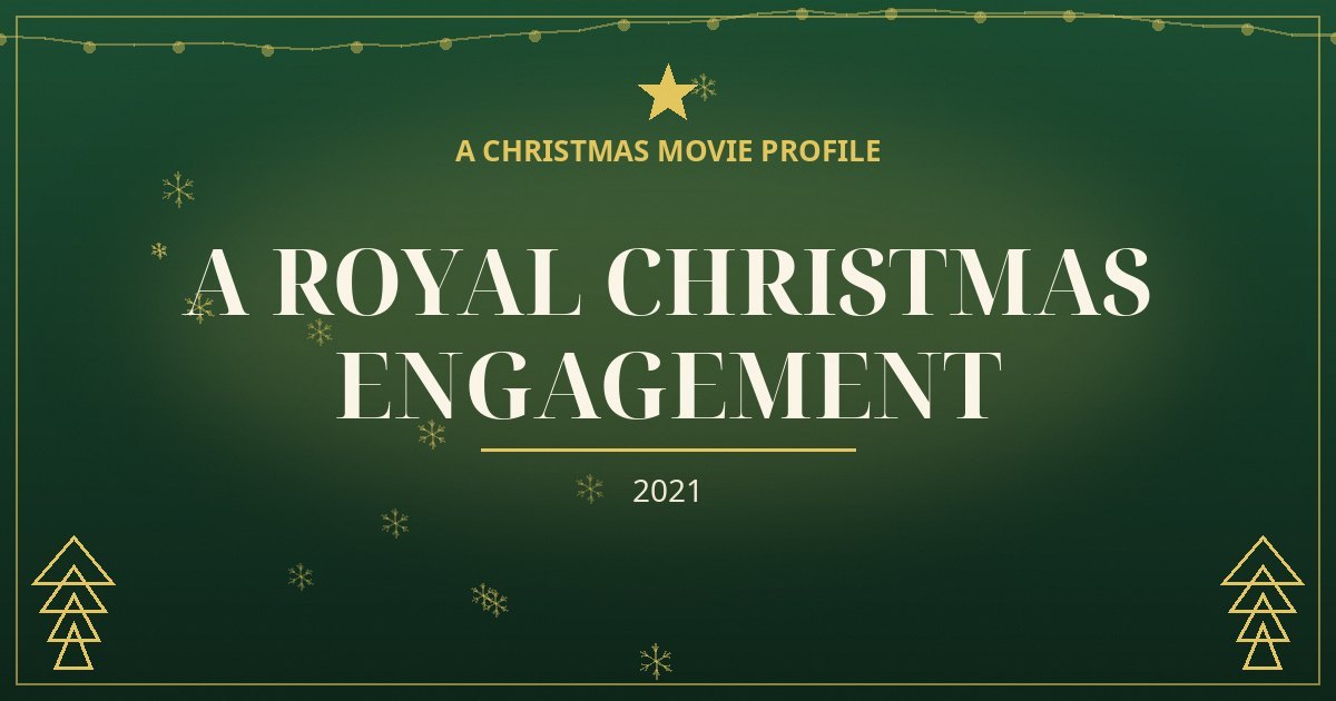 A Royal Christmas Engagement — original designed title card art