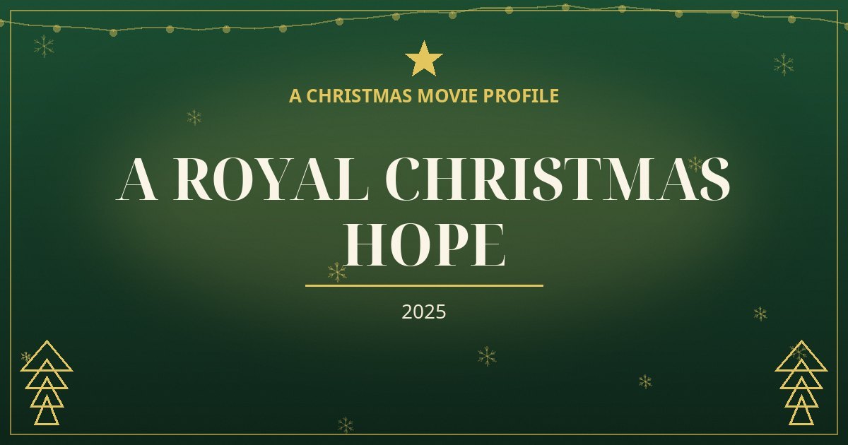 A Royal Christmas Hope — original designed title card art