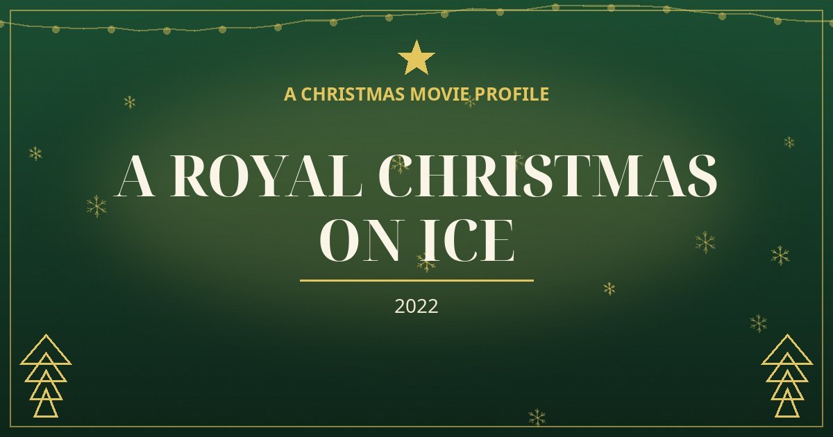 A Royal Christmas on Ice — original designed title card art