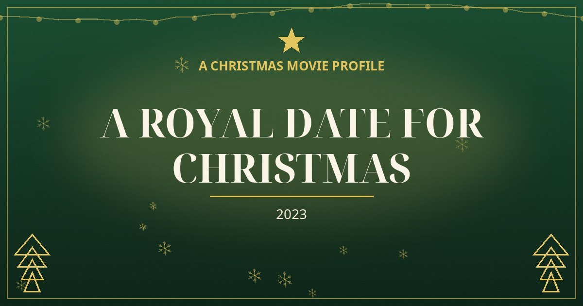 A Royal Date for Christmas — original designed title card art