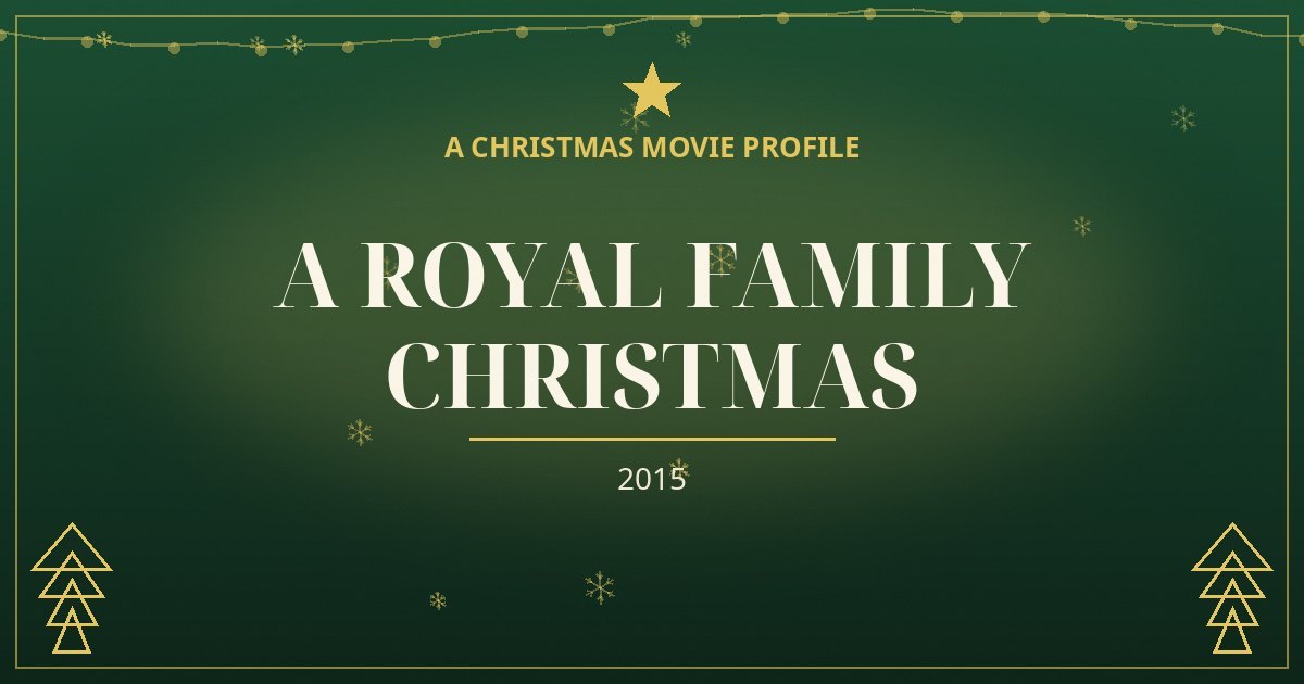 A Royal Family Christmas — original designed title card art