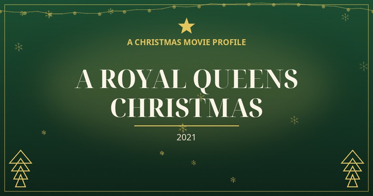 A Royal Queens Christmas — original designed title card art