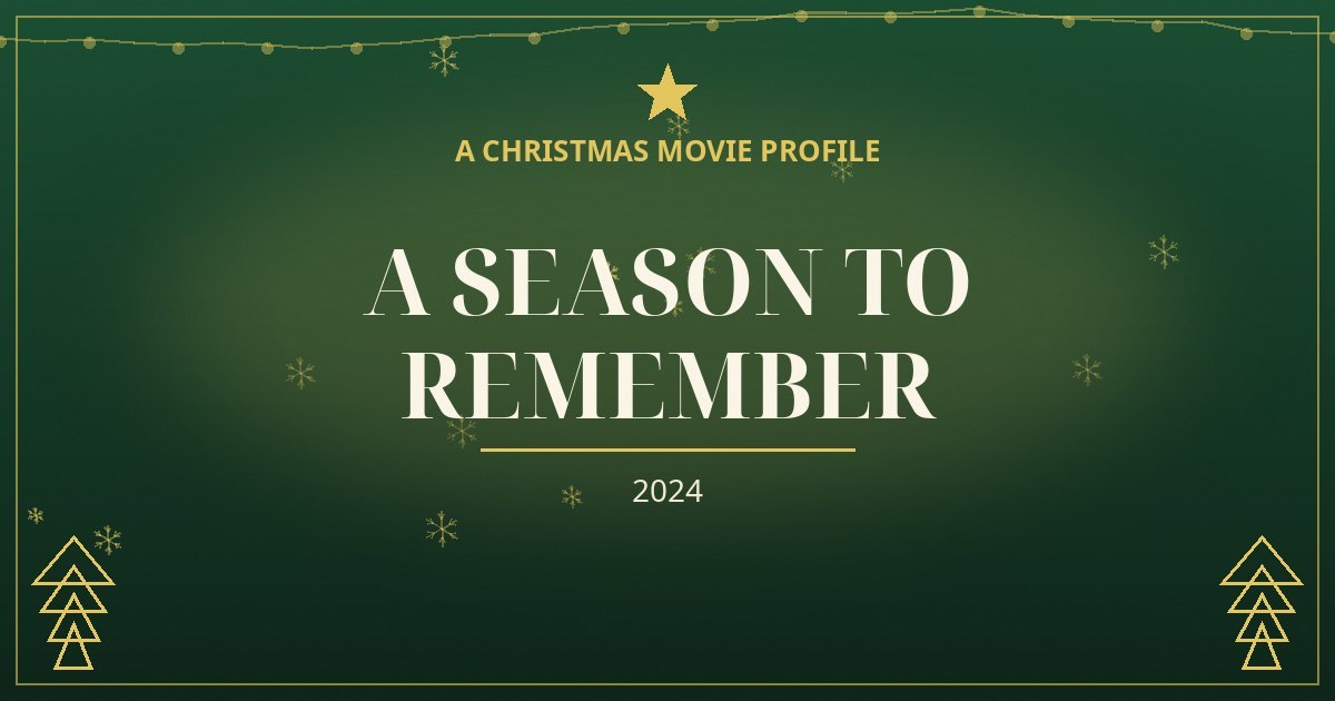 A Season to Remember — original designed title card art