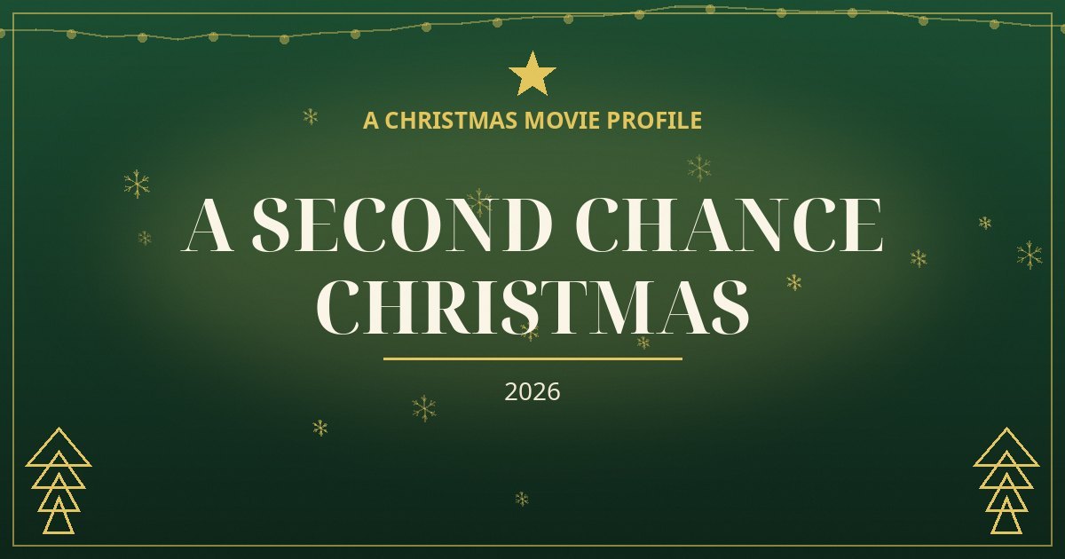 A Second Chance Christmas — original designed title card art