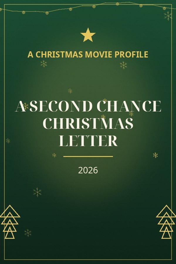 A Second Chance Christmas Letter — designed title card art