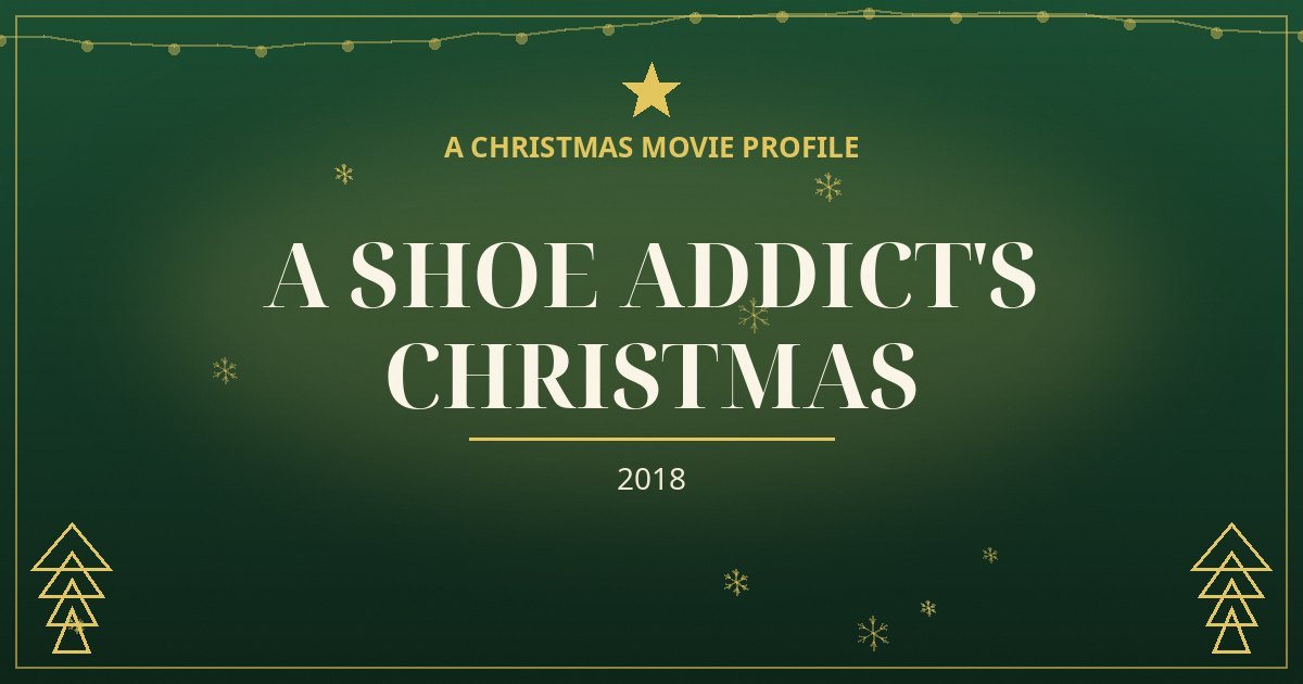 A Shoe Addict's Christmas — original designed title card art