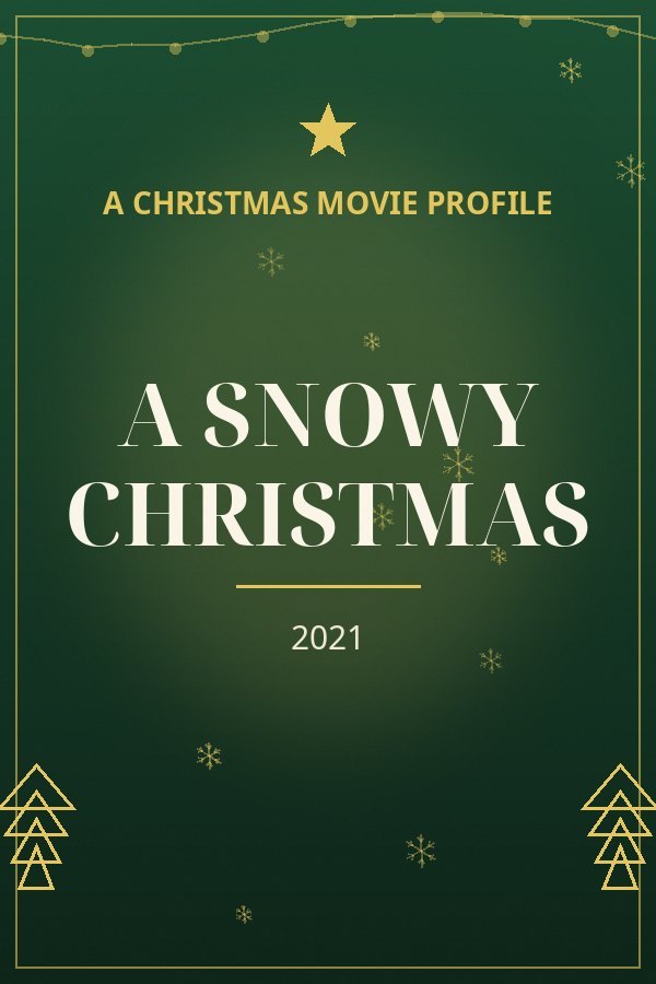 A Snowy Christmas — designed title card art