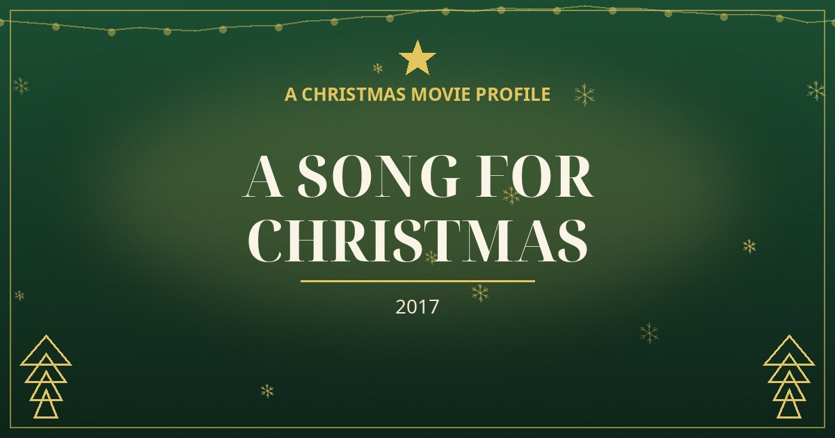 A Song for Christmas — original designed title card art