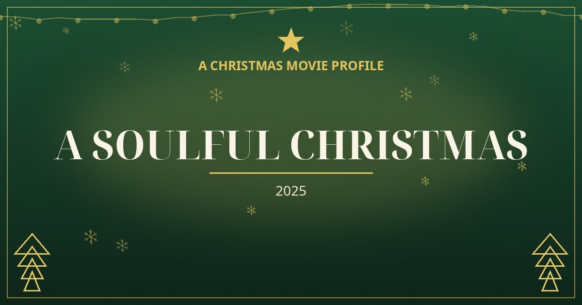 A Soulful Christmas — original designed title card art