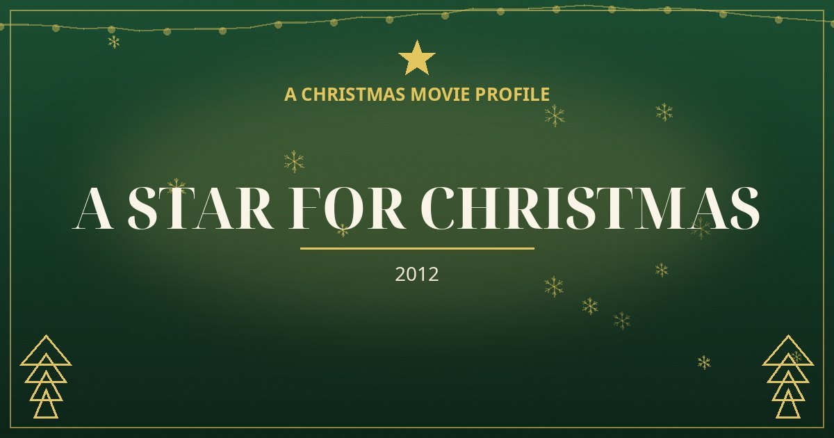 A Star for Christmas — original designed title card art