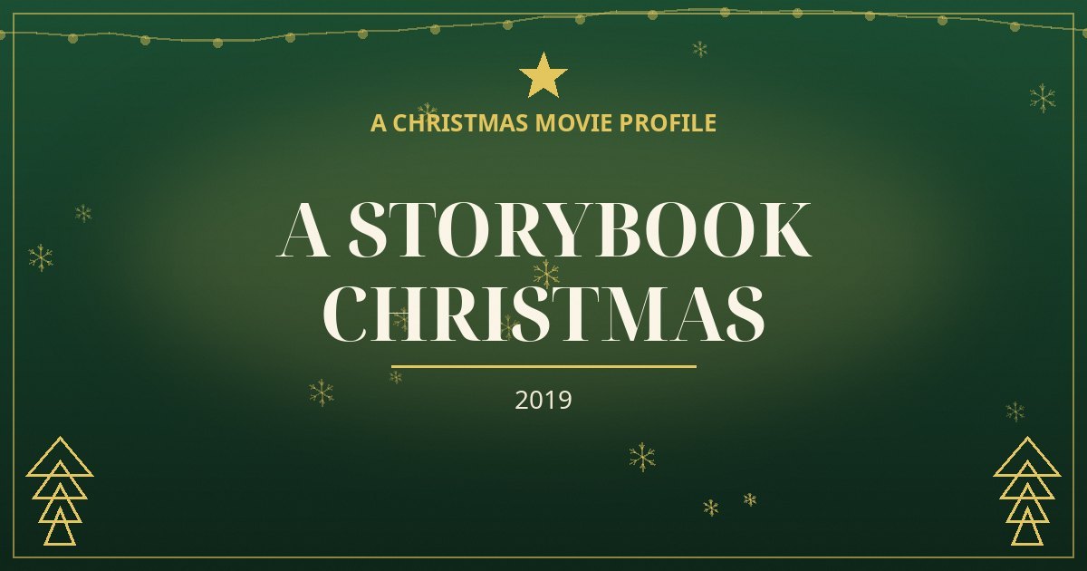 A Storybook Christmas — original designed title card art