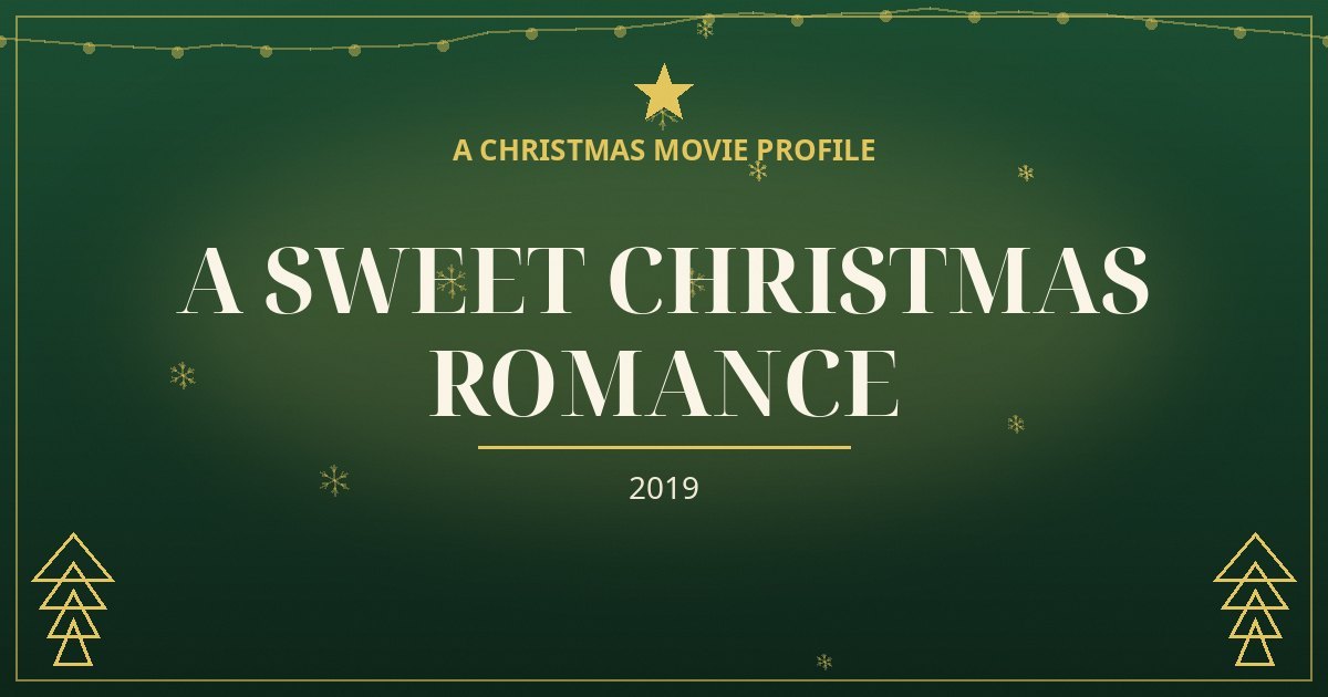 A Sweet Christmas Romance — original designed title card art