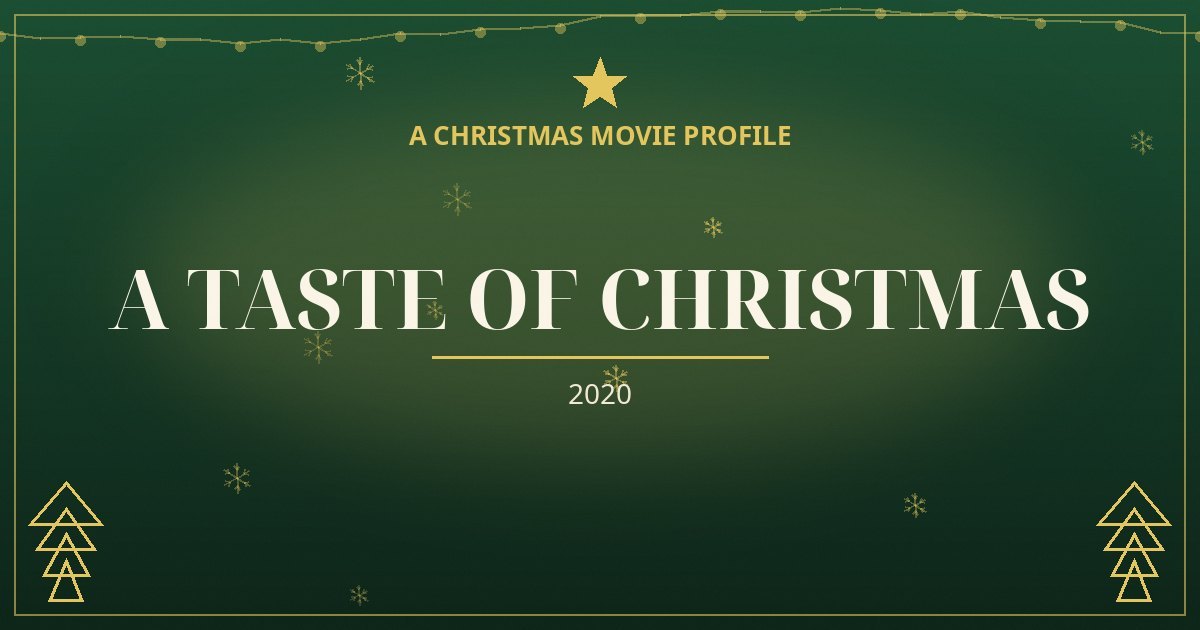 A Taste of Christmas — original designed title card art