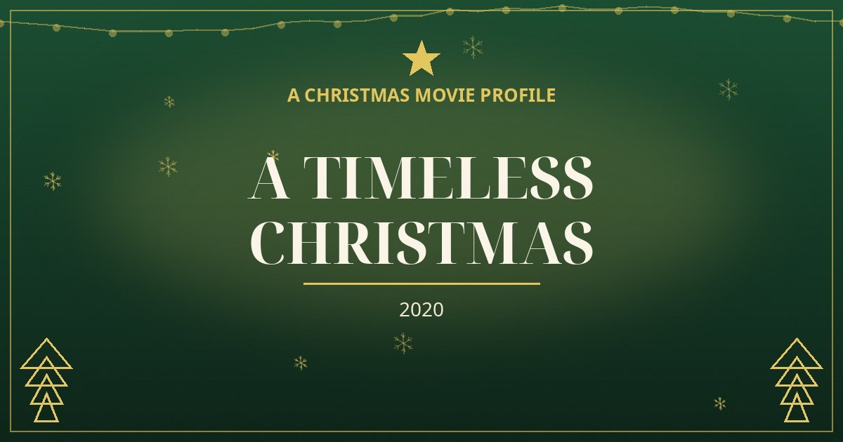 A Timeless Christmas — original designed title card art