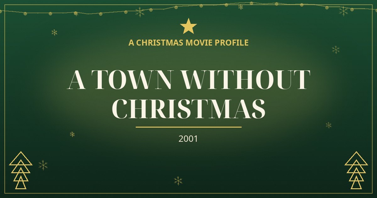 A Town Without Christmas — original designed title card art