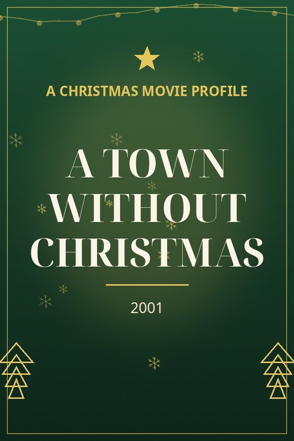 A Town Without Christmas — designed title card art