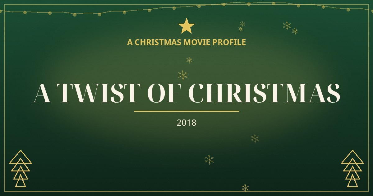 A Twist of Christmas — original designed title card art