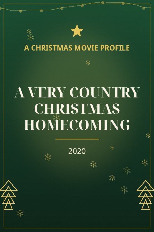 A Very Country Christmas Homecoming — designed title card art