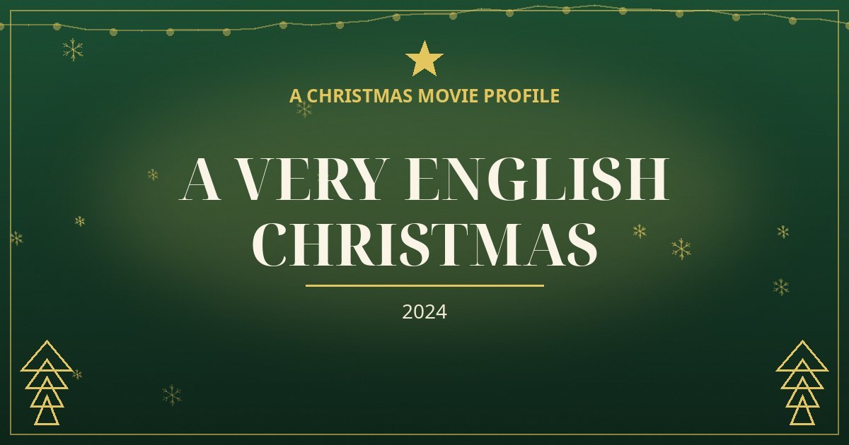 A Very English Christmas — original designed title card art