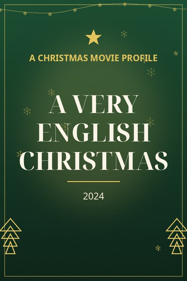 A Very English Christmas — designed title card art