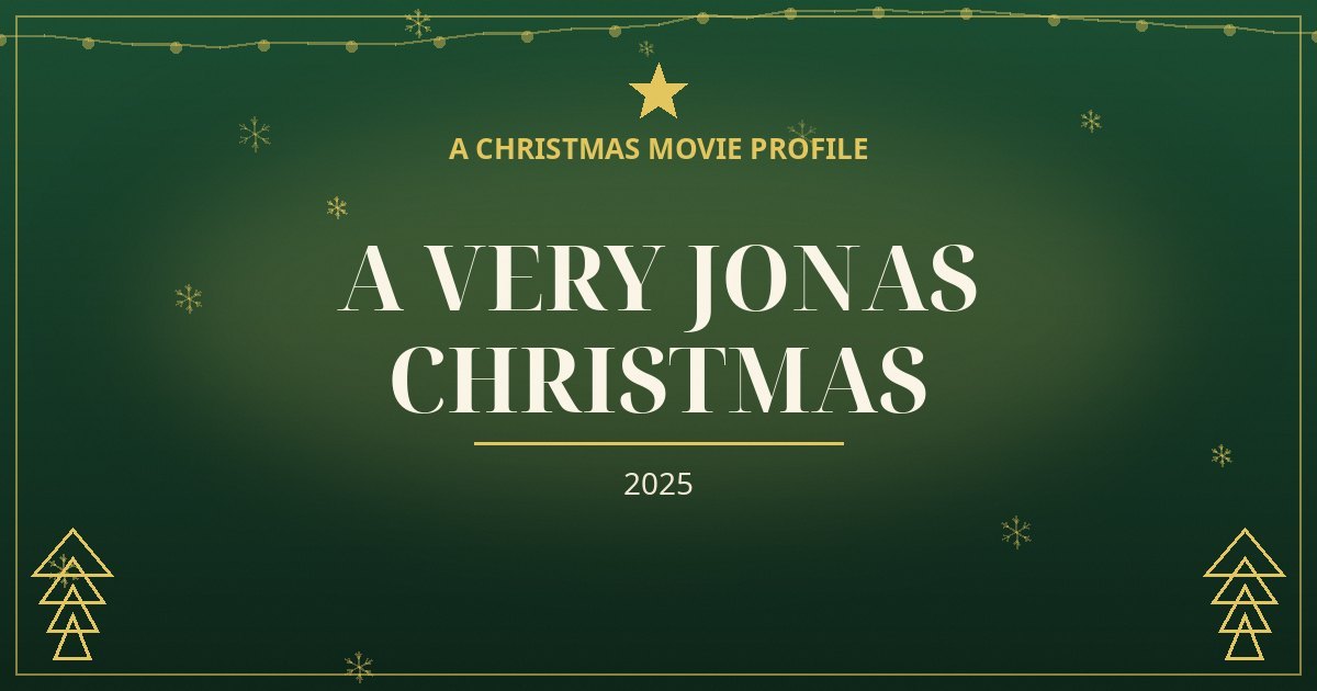 A Very Jonas Christmas — original designed title card art