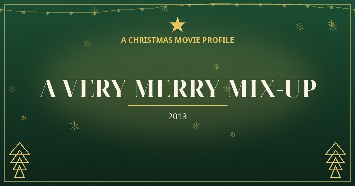 A Very Merry Mix-Up — original designed title card art