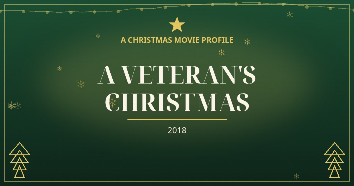 A Veteran's Christmas — original designed title card art