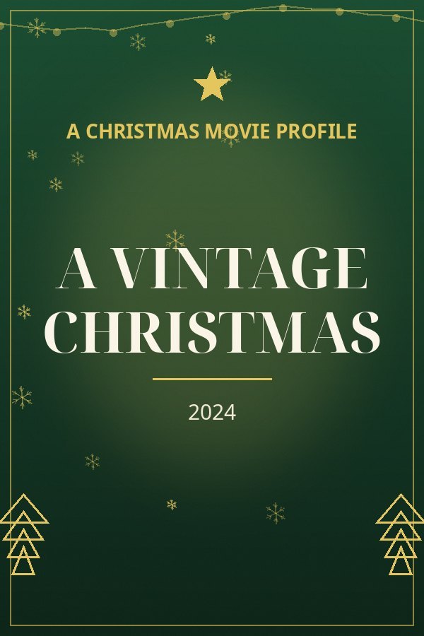 A Vintage Christmas — designed title card art