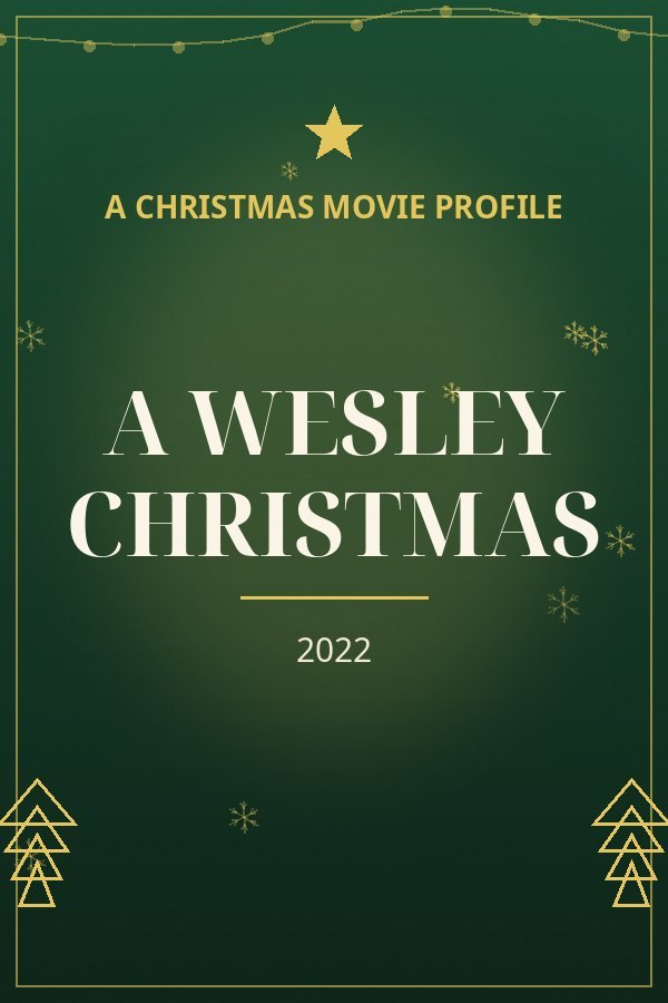 A Wesley Christmas — designed title card art