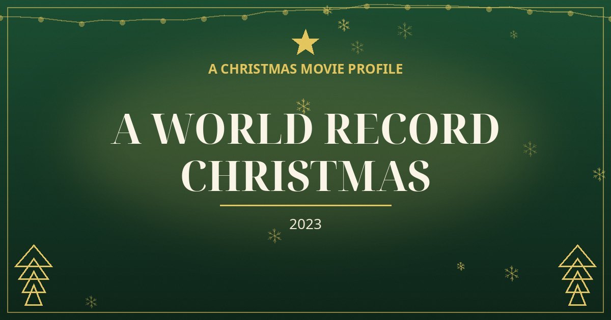 A World Record Christmas — original designed title card art
