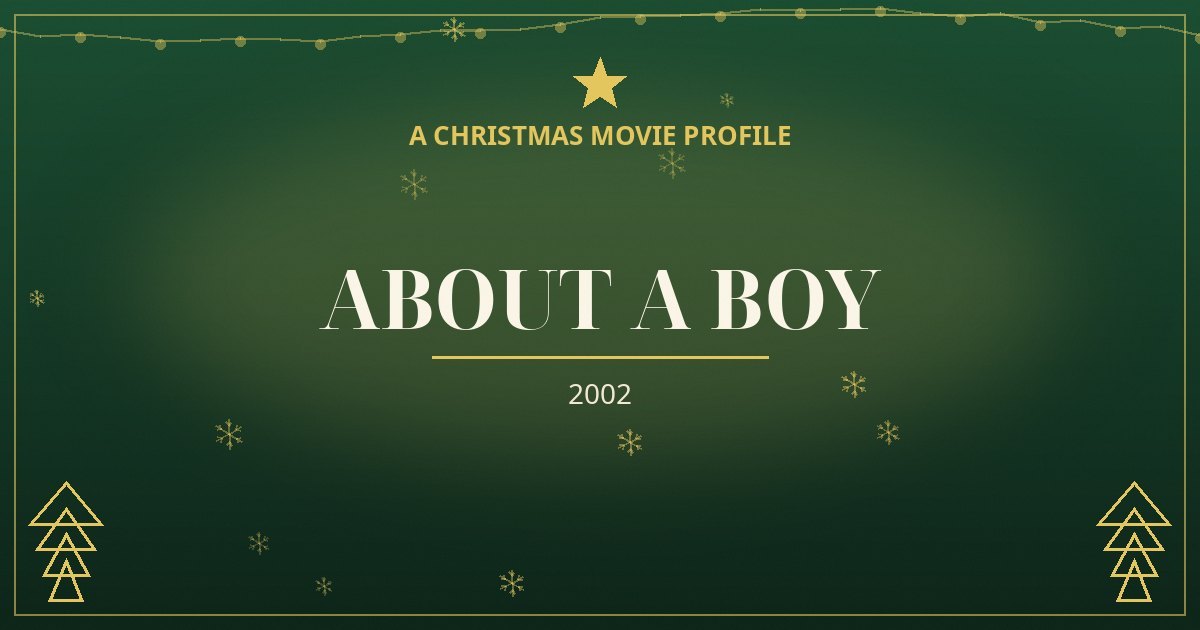About a Boy — original designed title card art