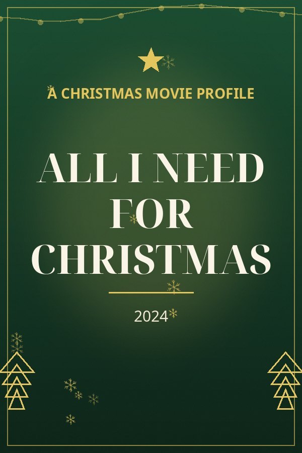 All I Need for Christmas — designed title card art