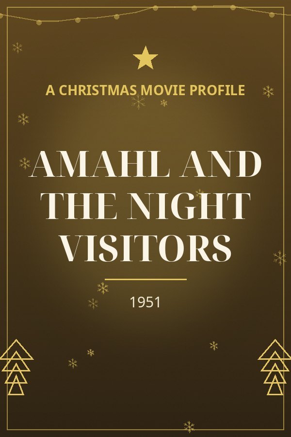 Amahl and the Night Visitors — designed title card art