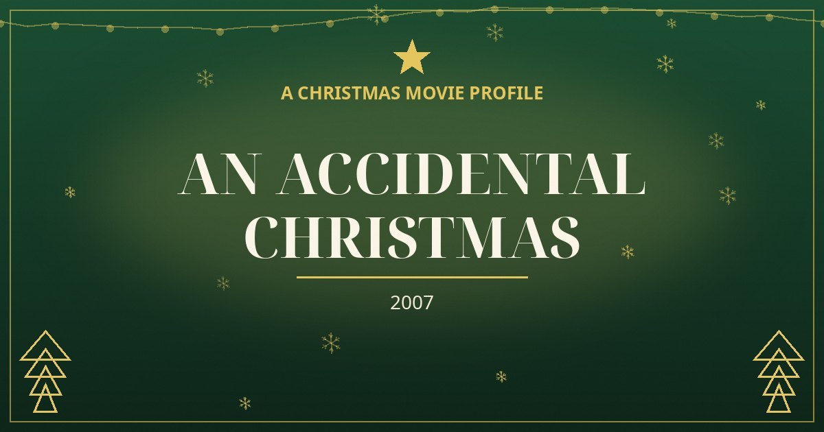 An Accidental Christmas — original designed title card art