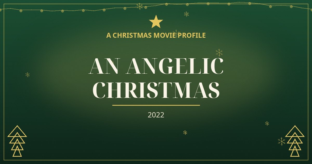 An Angelic Christmas — original designed title card art