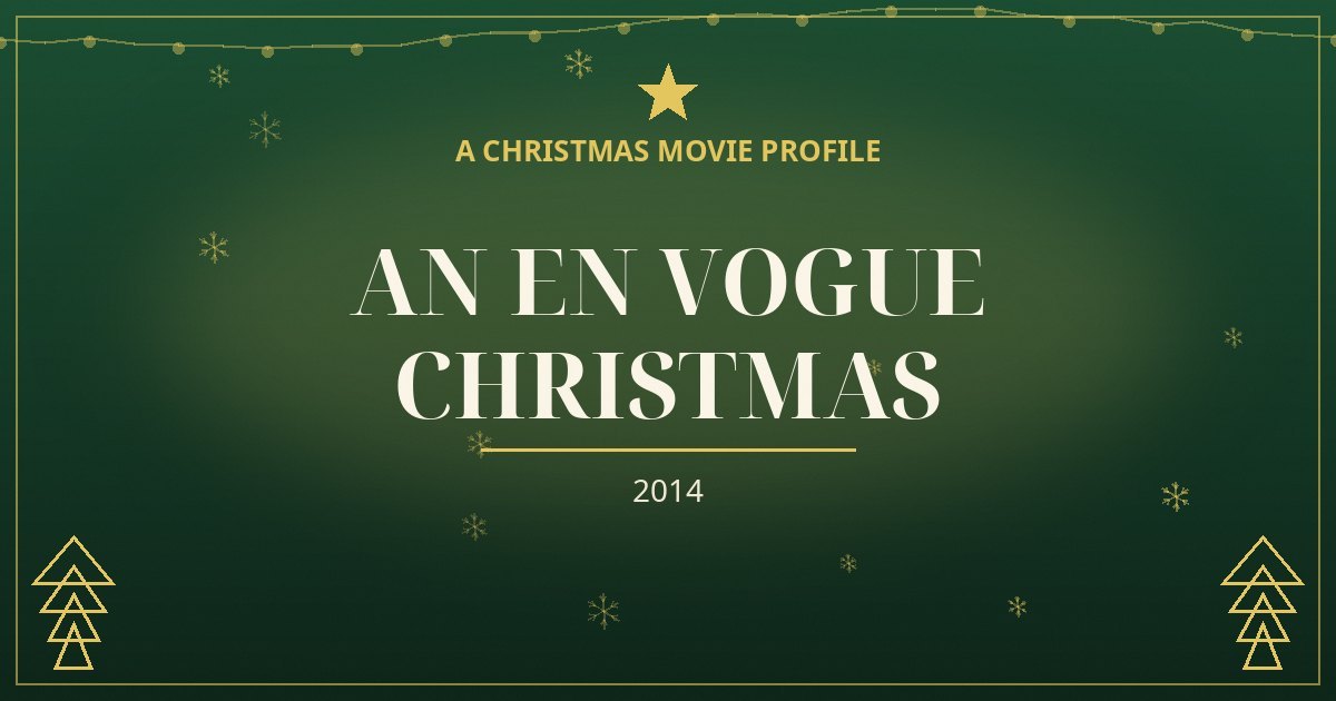 An En Vogue Christmas — original designed title card art