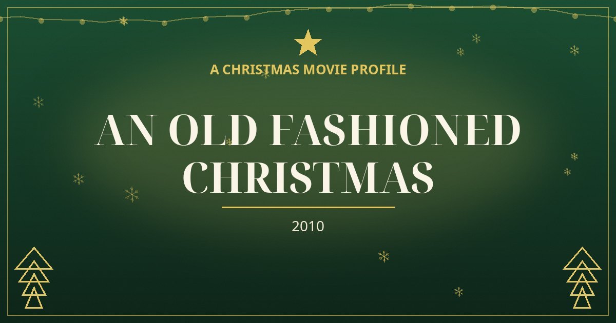 An Old Fashioned Christmas — original designed title card art
