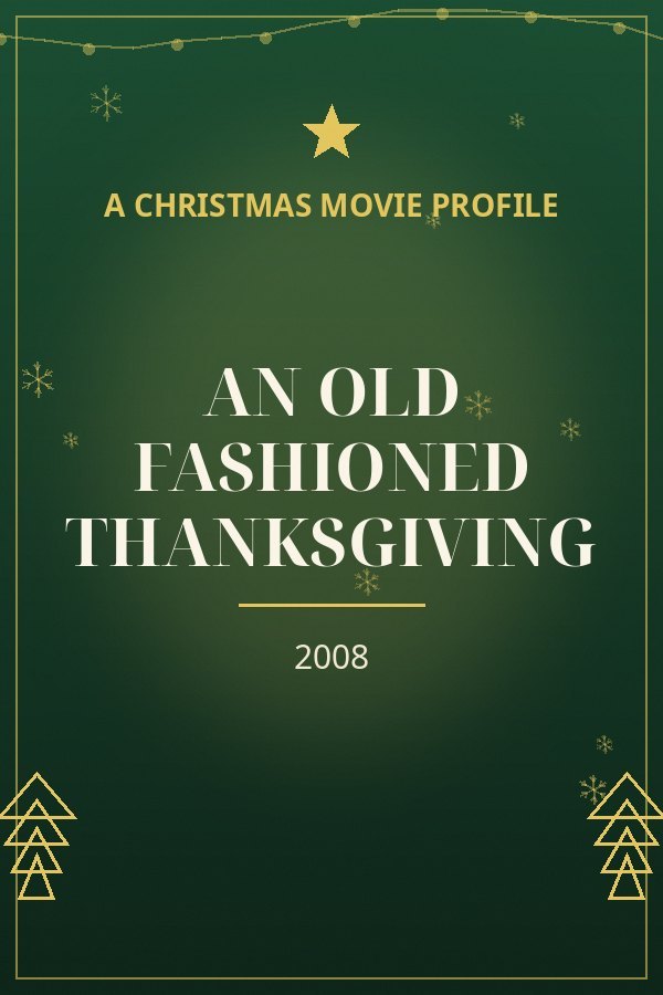 An Old Fashioned Thanksgiving — designed title card art