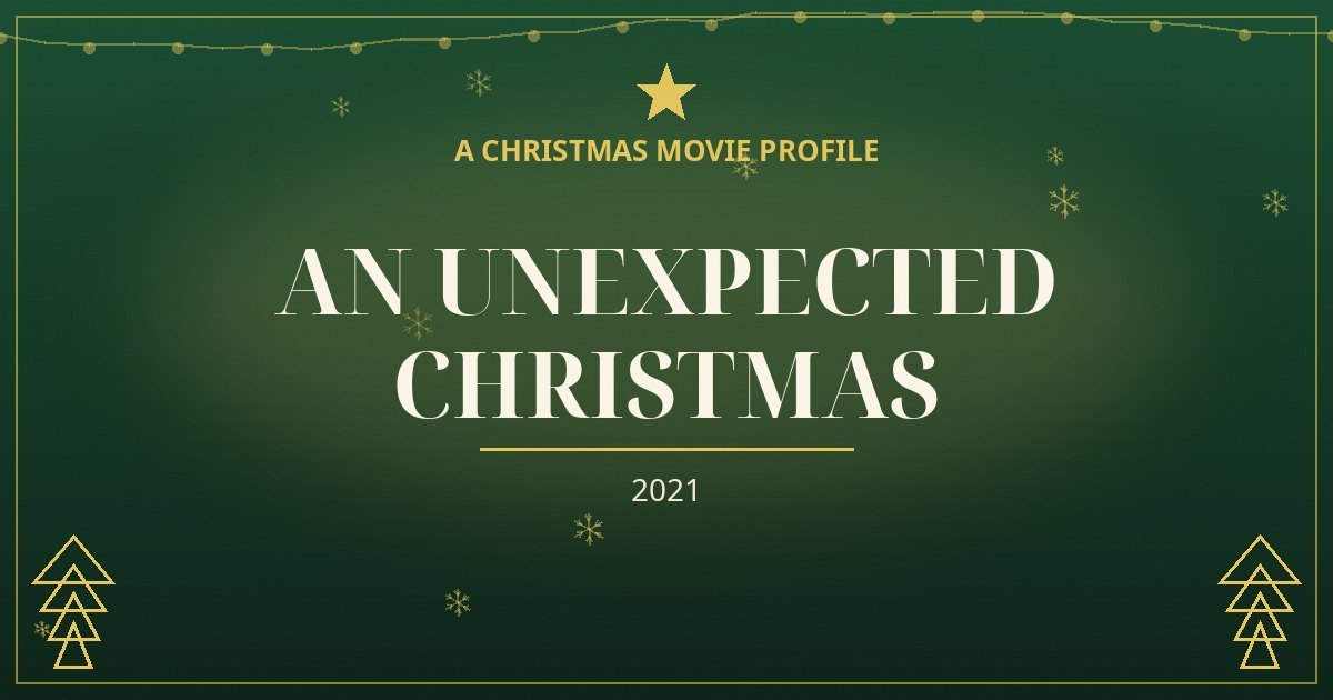 An Unexpected Christmas — original designed title card art