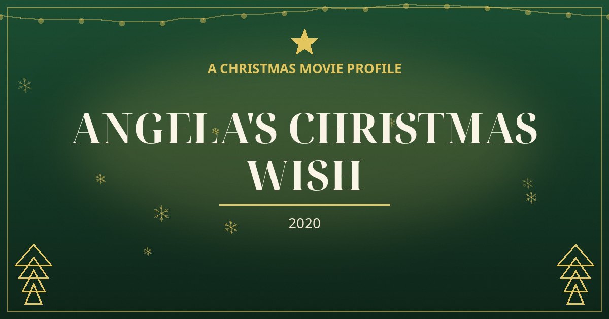 Angela's Christmas Wish — original designed title card art