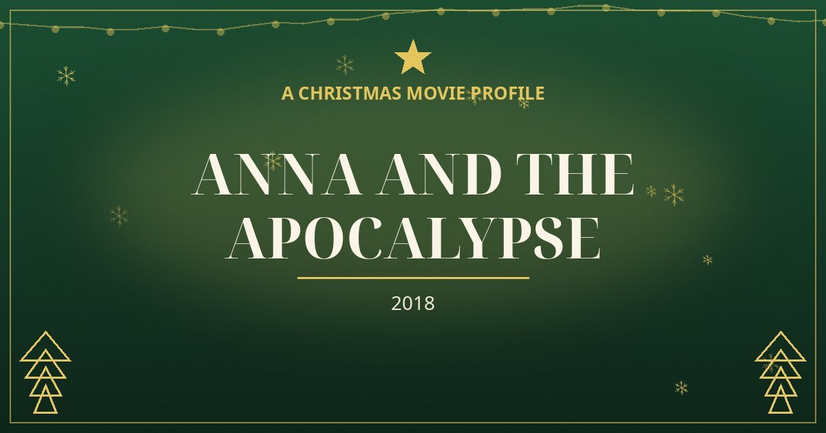 Anna and the Apocalypse — original designed title card art