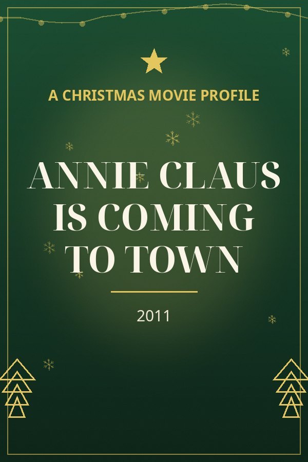 Annie Claus Is Coming to Town — designed title card art