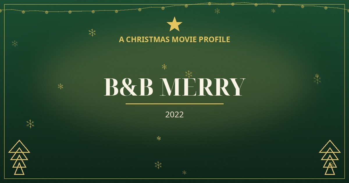 B&B Merry — original designed title card art