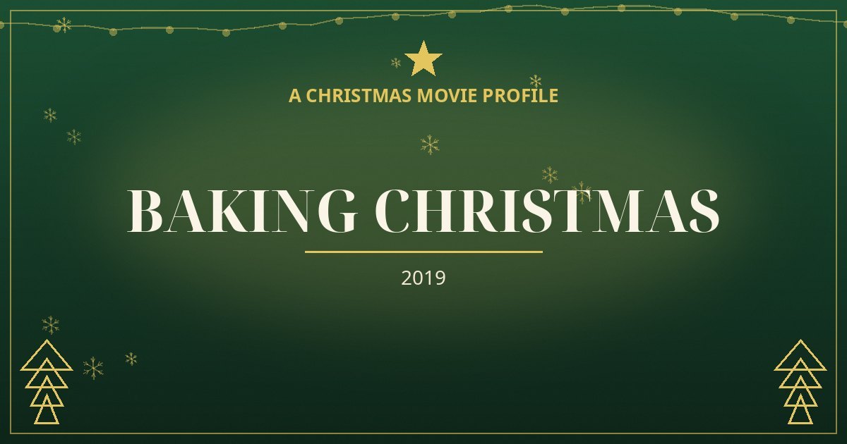 Baking Christmas — original designed title card art