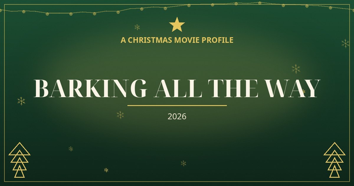 Barking All the Way — original designed title card art