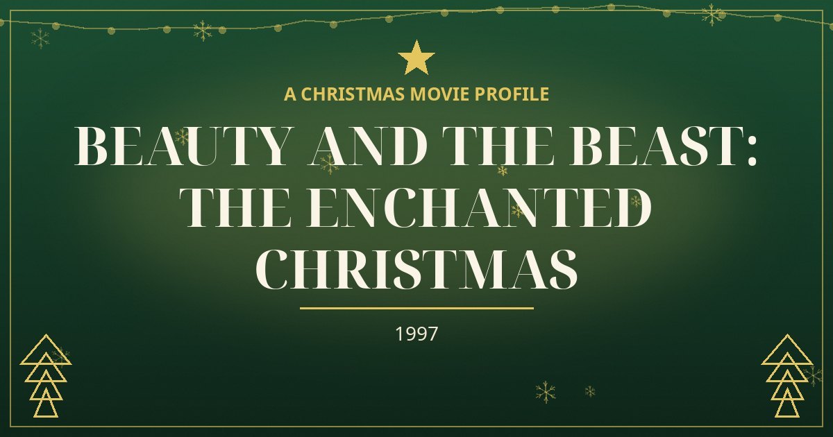 Beauty and the Beast: The Enchanted Christmas — original designed title card art