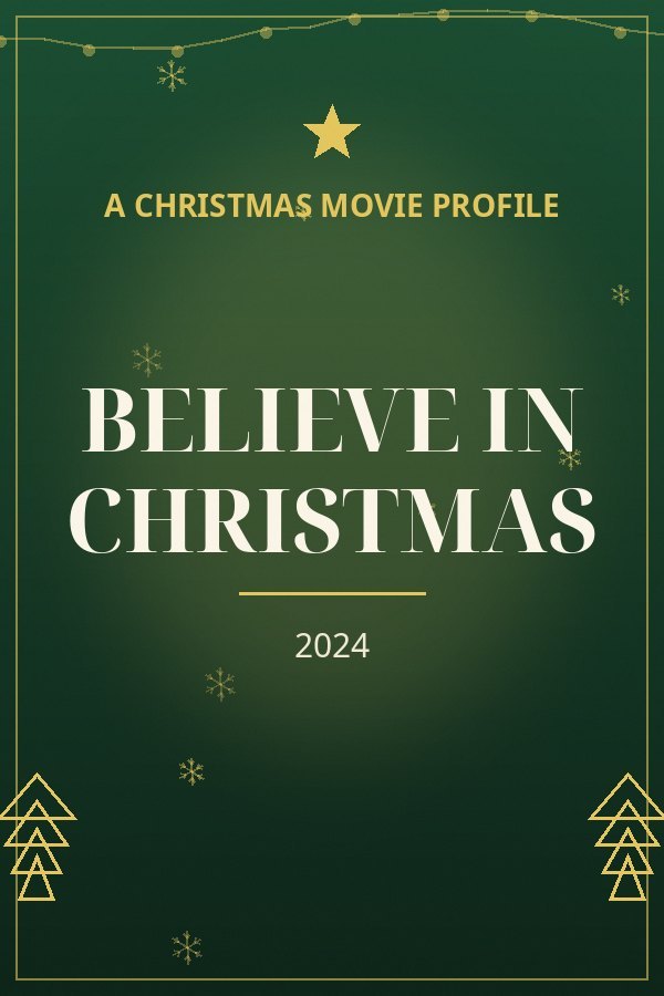 Believe in Christmas — designed title card art