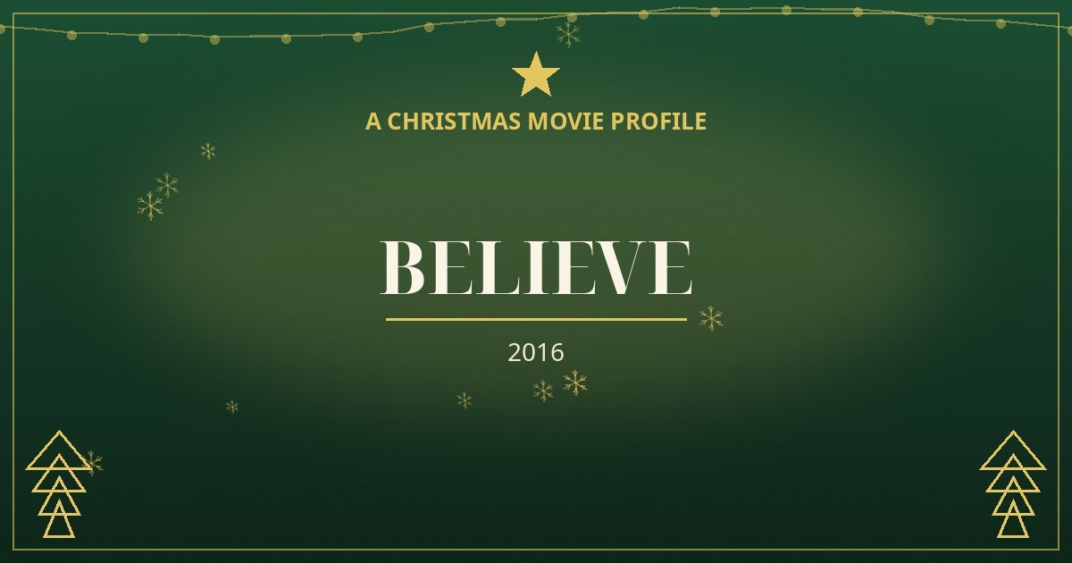 Believe — original designed title card art